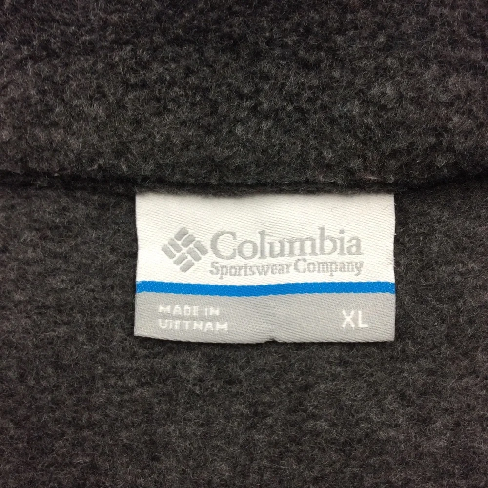 Columbia Size XL Charcoal Gray Fleece Vest - Picture 5 of 6